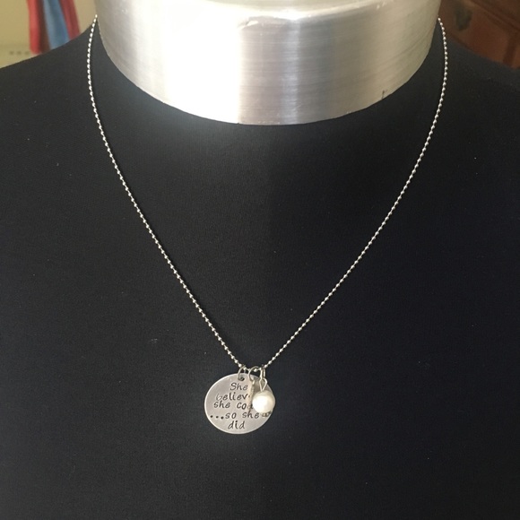 She Believed She Could charm necklace - Picture 2 of 5